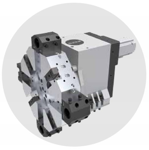 FANUC 고직성 고토크 CNC 라트 HTC40B 45도 통합 기울기 침대 금속 CNC 라트 4