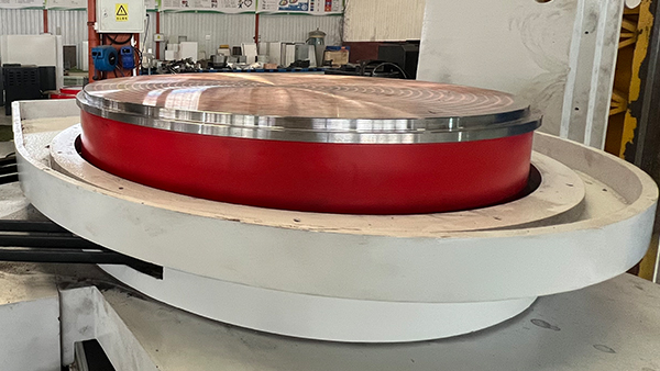 회전 원 테이블 HDMK380 CNC 수평 표면 썰기 기계 6