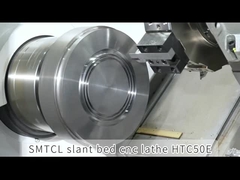 SMTCL 금속 슬랜트 베드 CNC 라트 HTC50E Fanuc 턴 및 프레싱 센터 CNC 라트 머신