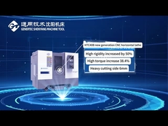 FANUC 고직성 고토크 CNC 라트 HTC40B 45도 통합 기울기 침대 금속 CNC 라트