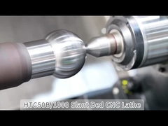 SMTCL CNC 턴 머신 HTC50B FANUC 시스템 수평 12 스테이션 서보 타워 슬랜트 베드 CNC 턴 머신