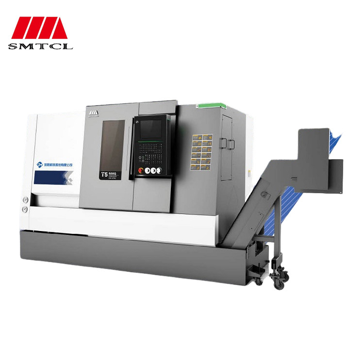 SMTCL CNC 톱니 고 정밀 소 부품 처리 T5.1-100Q 금속 슬랜트 베드 CNC 톱니