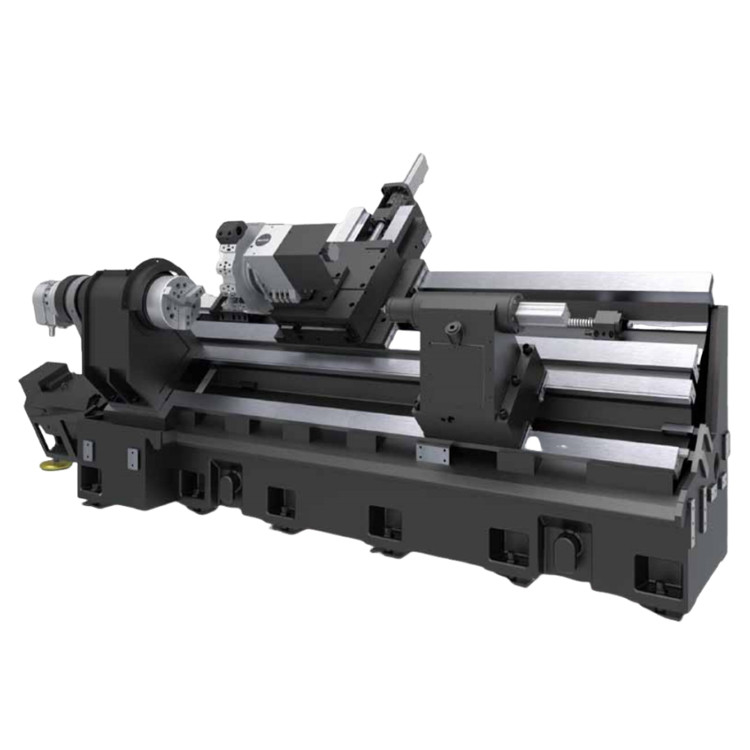 큰 CNC 라트 HTC40P 슬라이딩 가이드 레일 Fanuc 라트 12 스테이션 타워 슬랜트 베드 CNC 라트
