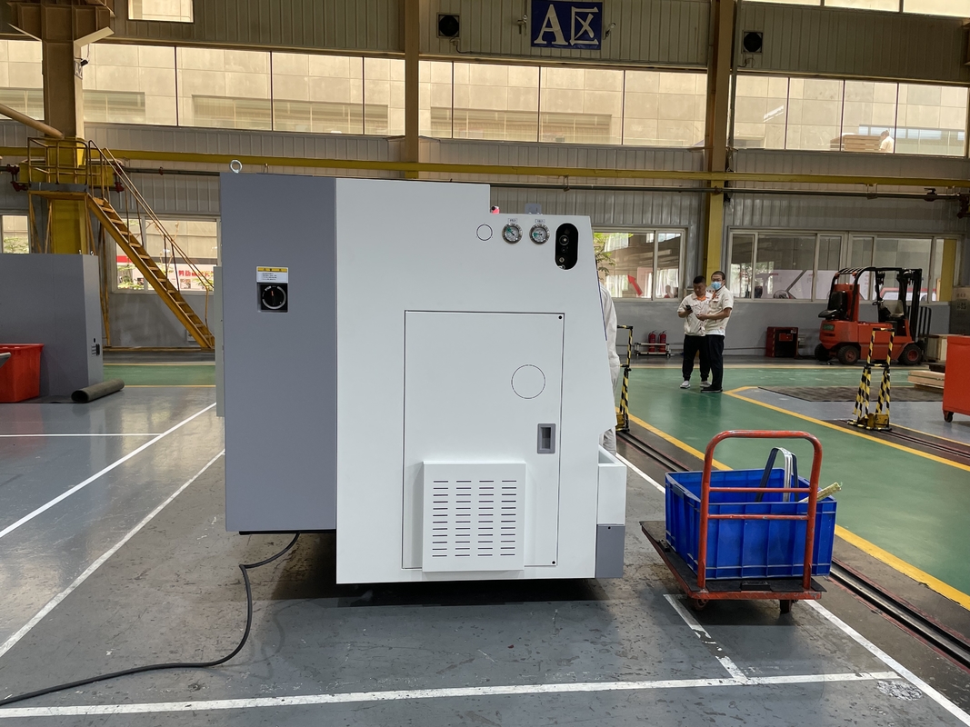큰 CNC 라트 HTC40P 슬라이딩 가이드 레일 Fanuc 라트 12 스테이션 타워 슬랜트 베드 CNC 라트