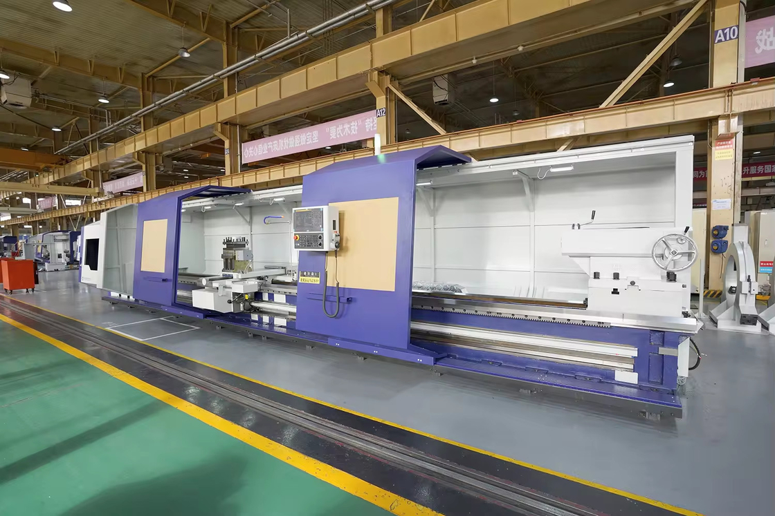 SMTCL 무거운 CNC 턴 5000mm HTC125500 수평 평면 침대 CNC 무거운 턴