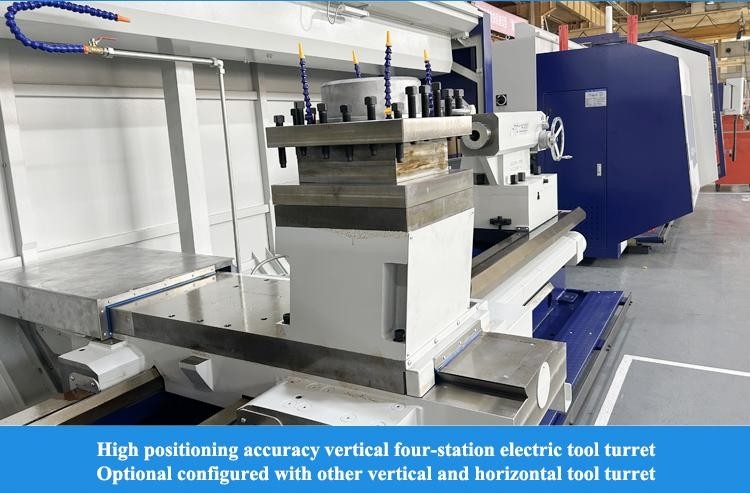 SMTCL 무거운 CNC 턴 5000mm HTC125500 수평 평면 침대 CNC 무거운 턴