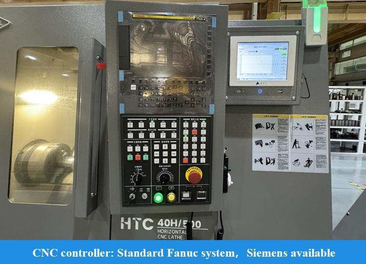 SMTCL 하드 레일 CNC 라트 HTC40S 고직성 큰 스판 A2-8 스핀드 속도 4000r/min 기울기 침대 CNC 라트