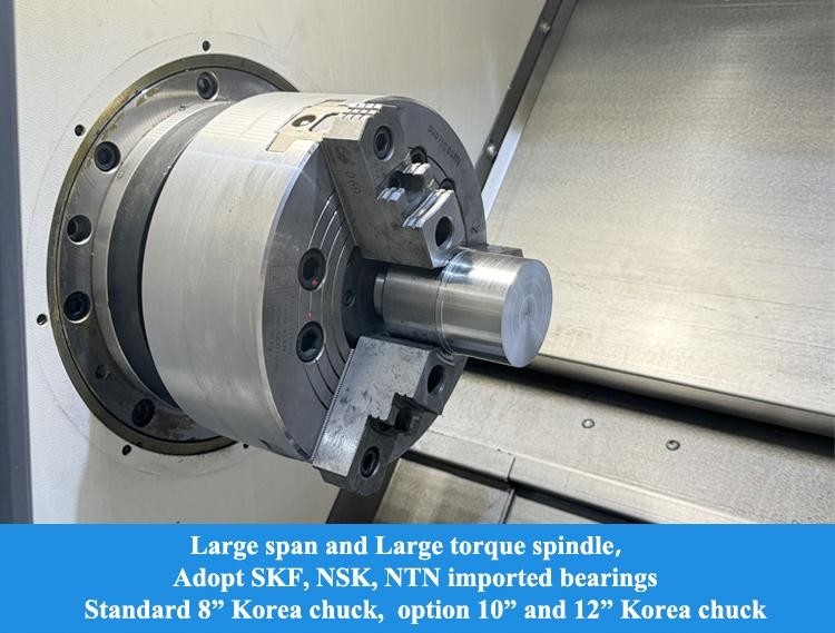 SMTCL 수평 CNC 턴트 HTC40H/500 자동차 멘드럴 모터 샤프트 기어 샤프트 가공 CNC 턴트