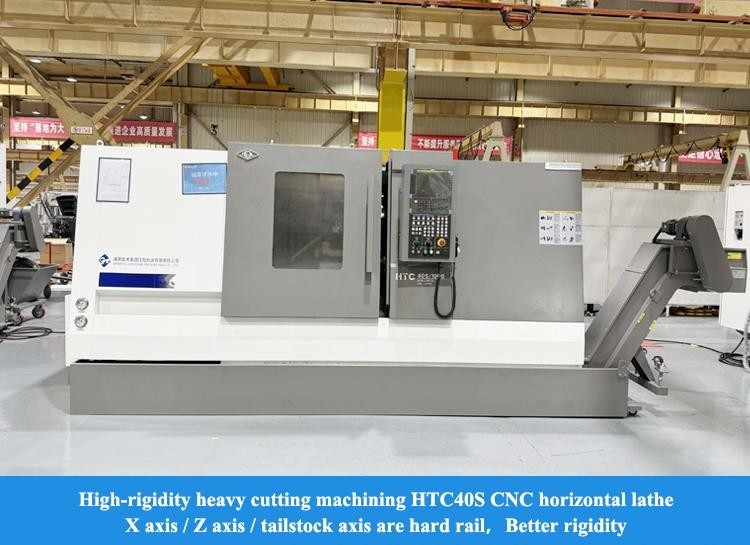 SMTCL 하드 레일 CNC 라트 HTC40S 고직성 큰 스판 A2-8 스핀드 속도 4000r/min 기울기 침대 CNC 라트