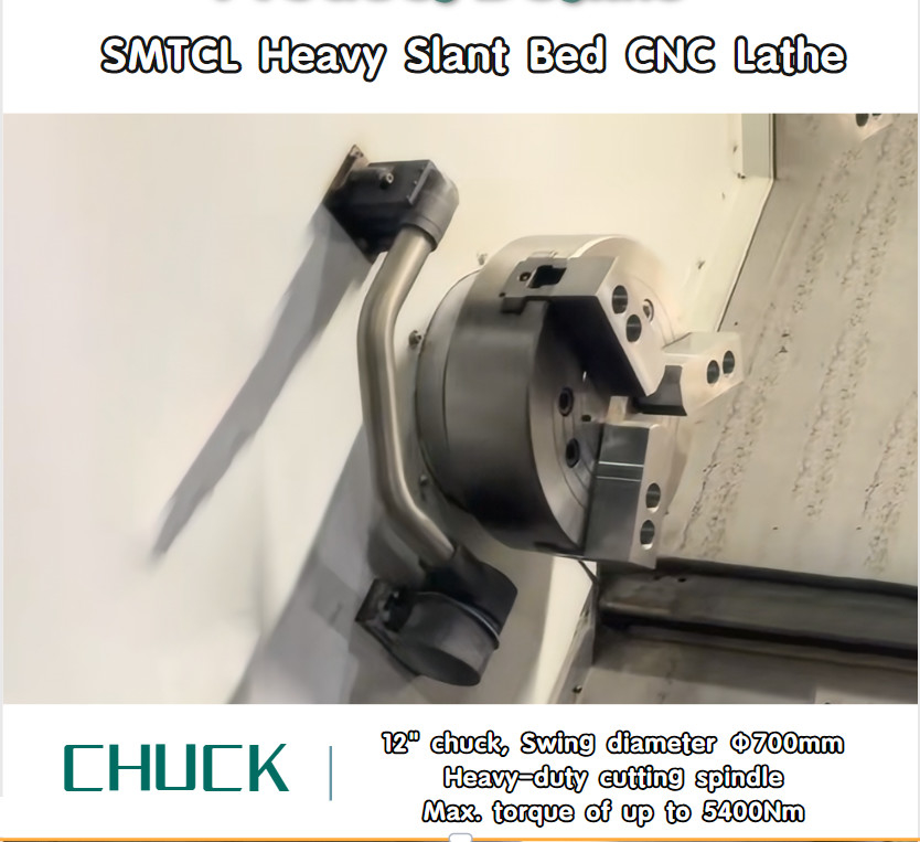 SMTCL 슬랜트 베드 CNC 라트 HTC63Q 최대 절단 길이 3000mm 수평 CNC 라트