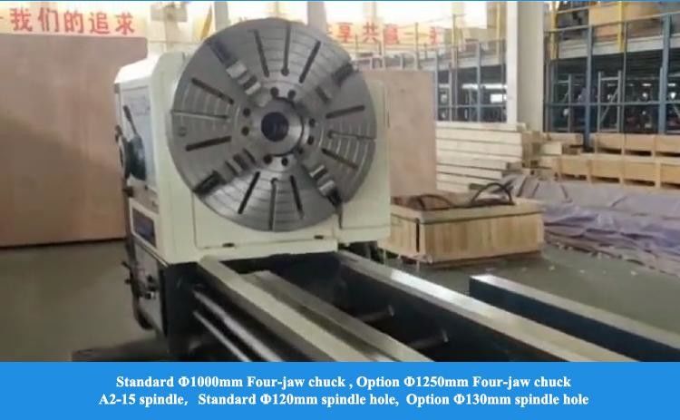 큰 수동 톱니 CW61160D 최대 스윙 지름 침대에 1640mm A2-15 스핀들 중량 톱니