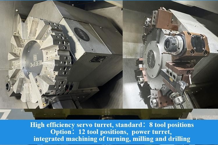 SMTCL 슬랜트 베드 CNC 턴 프레싱 머신 콤보 HTC4050S 완전 기능 수평 CNC 턴