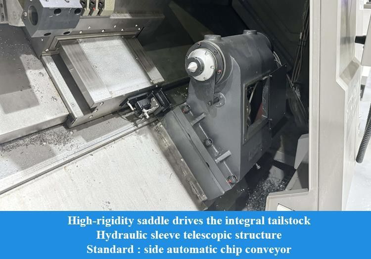 고직성 하드 레일 CNC 턴링 센터 HTC40Sm A2-8 스핀들 중량 절단 CNC 턴링 센터