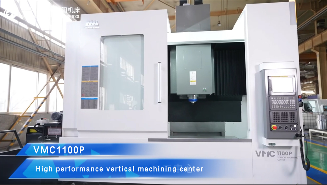수직 가공 센터 VMC1100P 고직성 갱트리 프레임 구조 4 축 CNC 프레이싱 기계