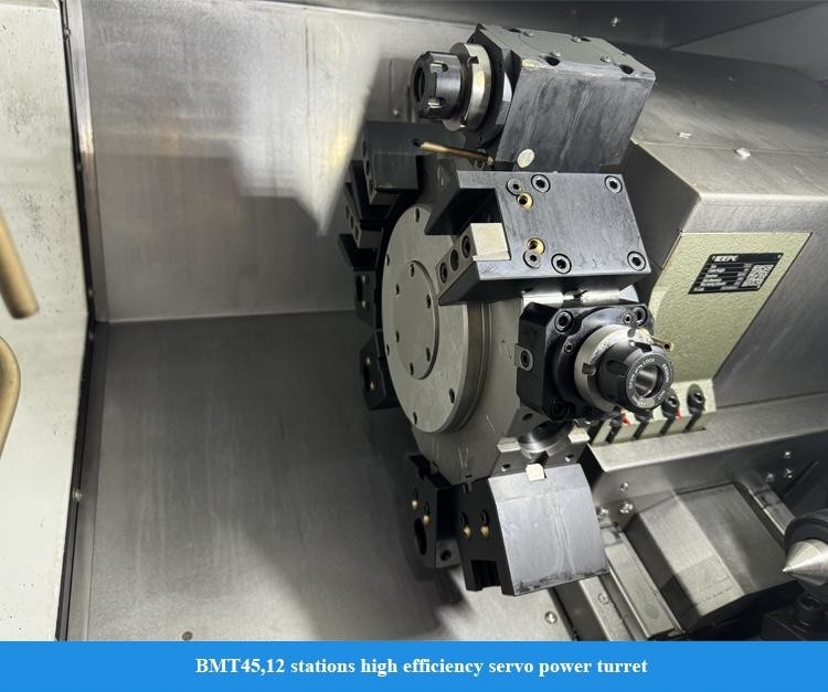 수평 CNC 선반 HTC30Hm BMT45 12공구 동력 터렛 서보 심압대 Y축 포함