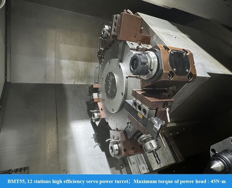 SMTCL CNC 턴 밀 콤보 기계 HTC40Hm BMT55 구동 타워 수평 CNC 턴링 센터