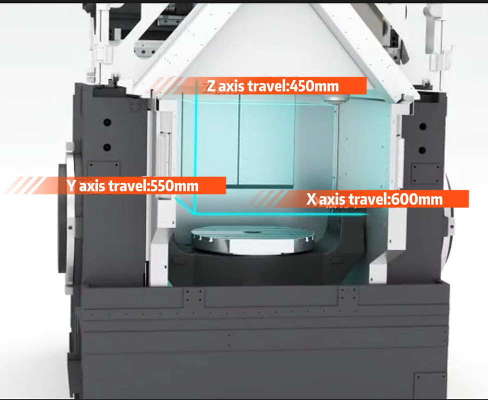 5 축 가공 센터 VMU40H 최대 허용 로딩 300kg 5 축 연결 수직 가공 센터