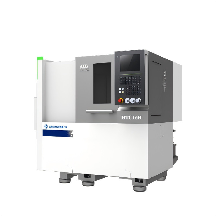 경제적인 CNC 선반 HTC16Q GSK 시스템 소형 부품 가공 서보 테일스톡 경사 베드 CNC 선반
