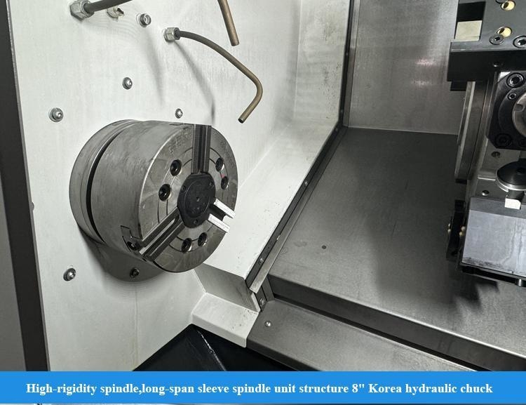 정밀 CNC 선반 HTC30Q CNC 터닝 센터 SMTCL 수평 경사 베드 CNC 선반