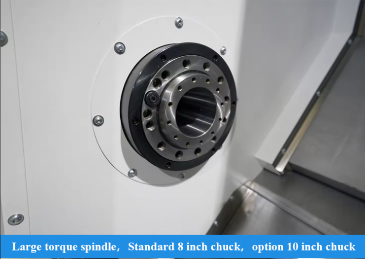 수평 45도 경사 베드 CNC 선반 3000r/min 금속 가공 선반 T4C