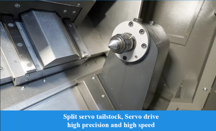 수평 45도 경사 베드 CNC 선반 3000r/min 금속 가공 선반 T4C