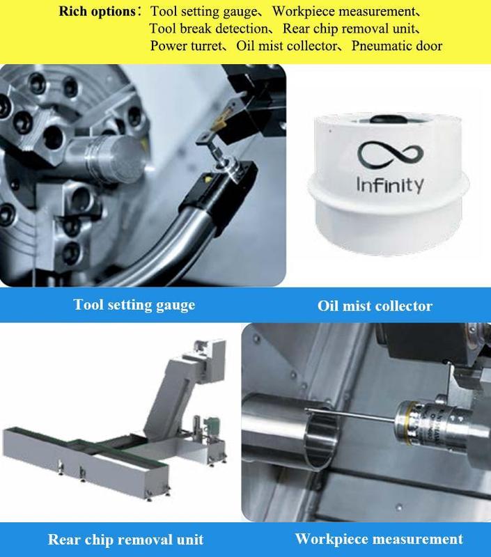 G45L 비스듬한 베드 수평선상 CNC 선반 기계 고속도 철도노선
