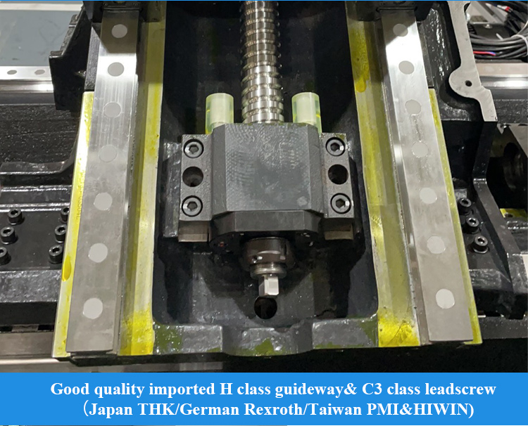 장기 정확도 경사 CNC 선반 37KW 75° 침대 수평한 포탑 선반