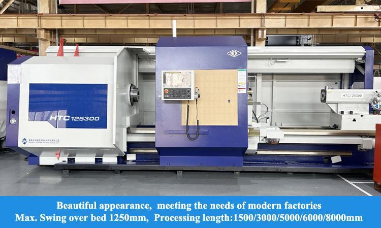 SMTCL Heavy Turning Lathe HTC125500 Max swing diameter 1250mm Metallurgy, valve industry processing CNC Lathe