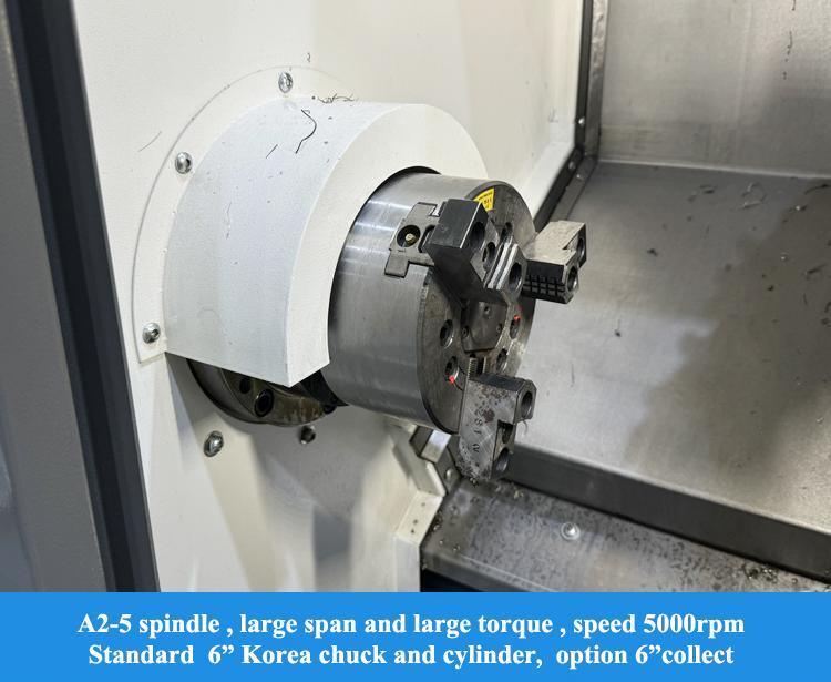 SMTCL 5000rpm A2-5 스핀들 수평 8 스테이션 세르보 타워 소 부품 가공 HTC16H 슬랜트 베드 CNC 라트