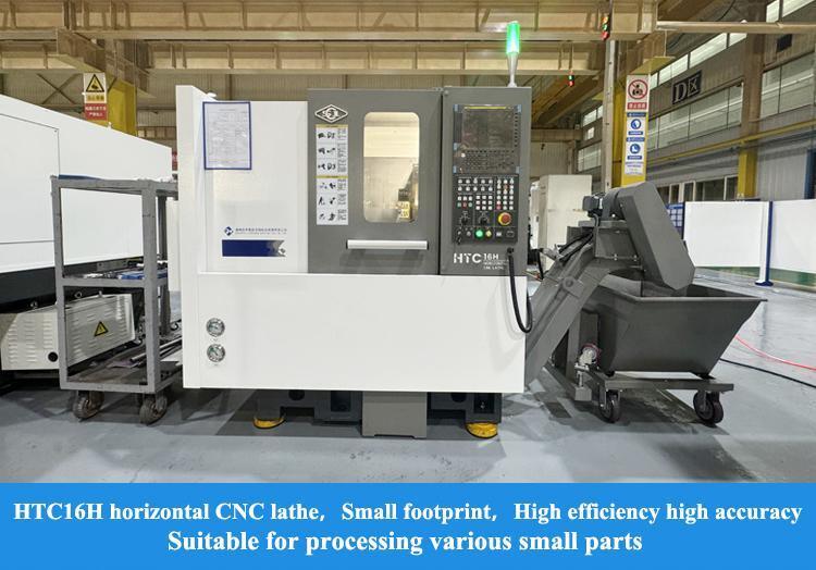 SMTCL 고 정밀 소 부품 가공 5000rpm A2-5 스핀들 수평 서보 타워 HTC16H 기울기 침대 CNC 라트