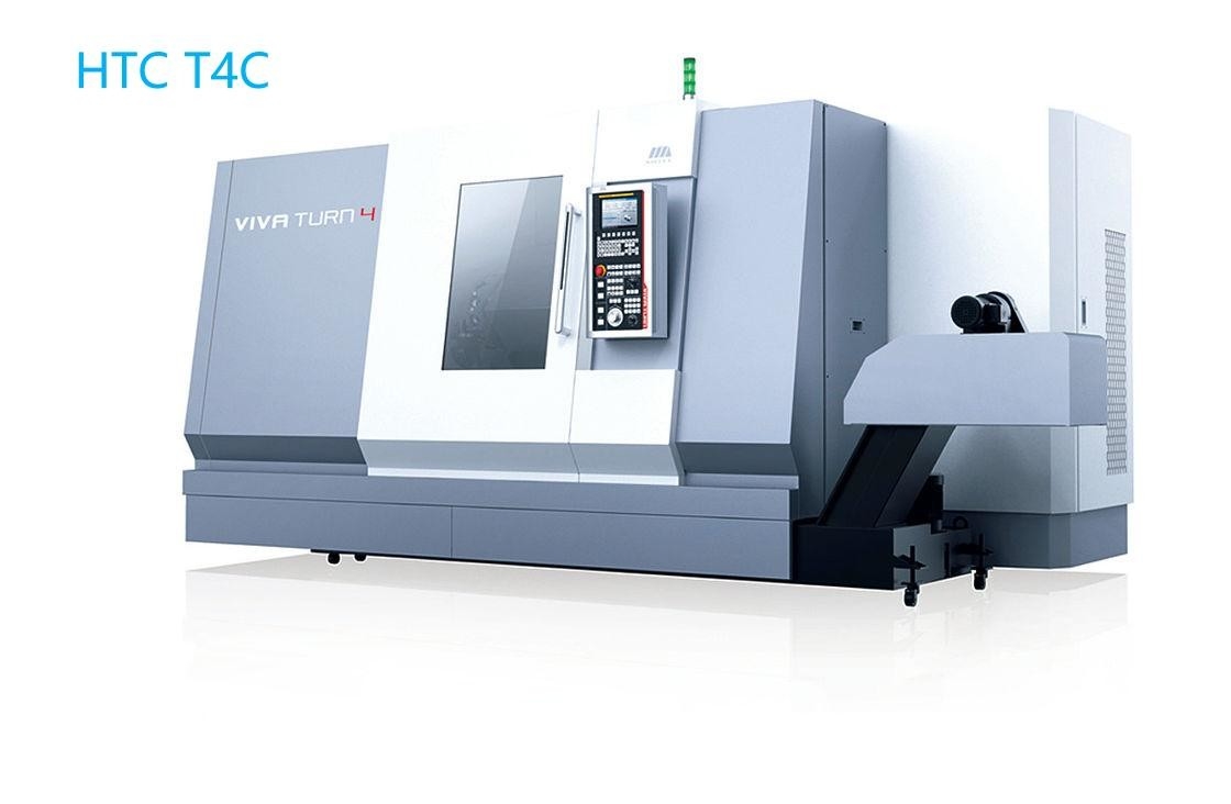 수평 45도 경사 침대 CNC 터닝 선반 3000r/min 금속 작업 선반 VIVA T4C