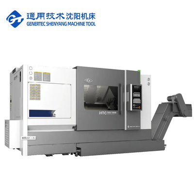 SMTCL 금속 슬랜트 베드 CNC 라트 HTC50E Fanuc 턴 및 프레싱 센터 CNC 라트 머신