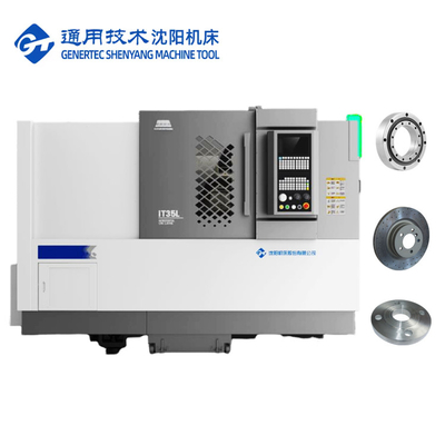 SMTCL 슬랜트 베드 CNC 턴트 수평 8 스테이션 세르보 타렛 IT35L 하드 가공 금속 CNC 턴트